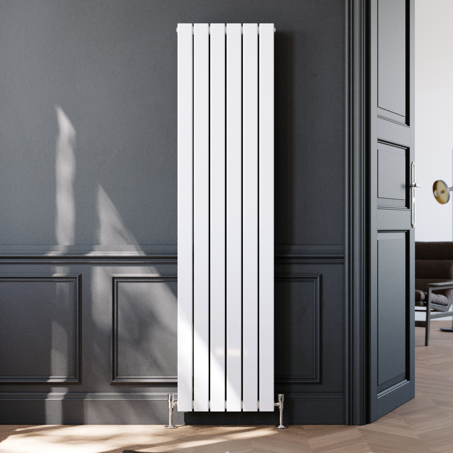 ELEGANT Vertical Designer Radiator Flat Panel Modern Central Heating Tall Rads eBay